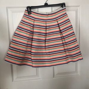 Multi colored flair bandage skirt